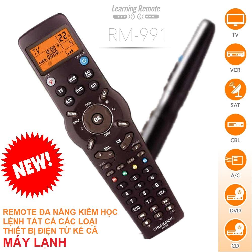 [HCM]REMOTE ĐIỀU KHIỂN ĐA NĂNG HỌC LỆNH RM-991 MIỄN PHÍ VẬN CHUYỂN KÈM PIN