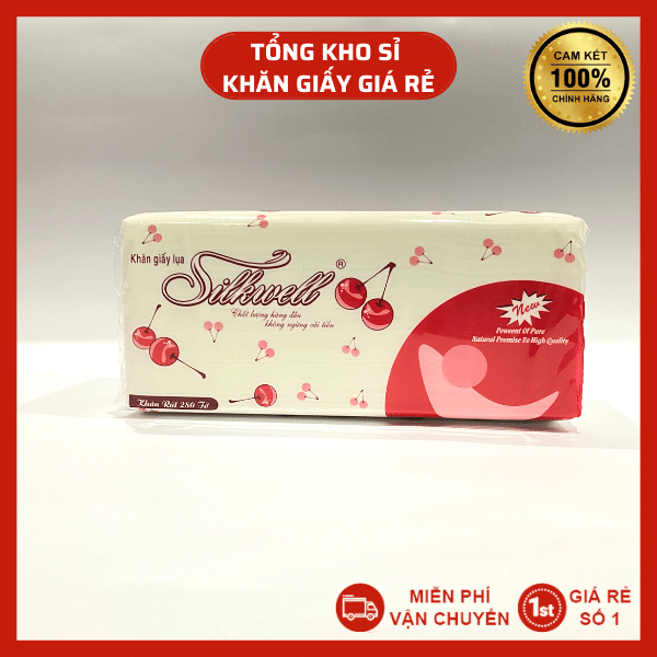 Combo 10 gói rút Silkwell 280 tờ Hàng siêu thị chính hãng