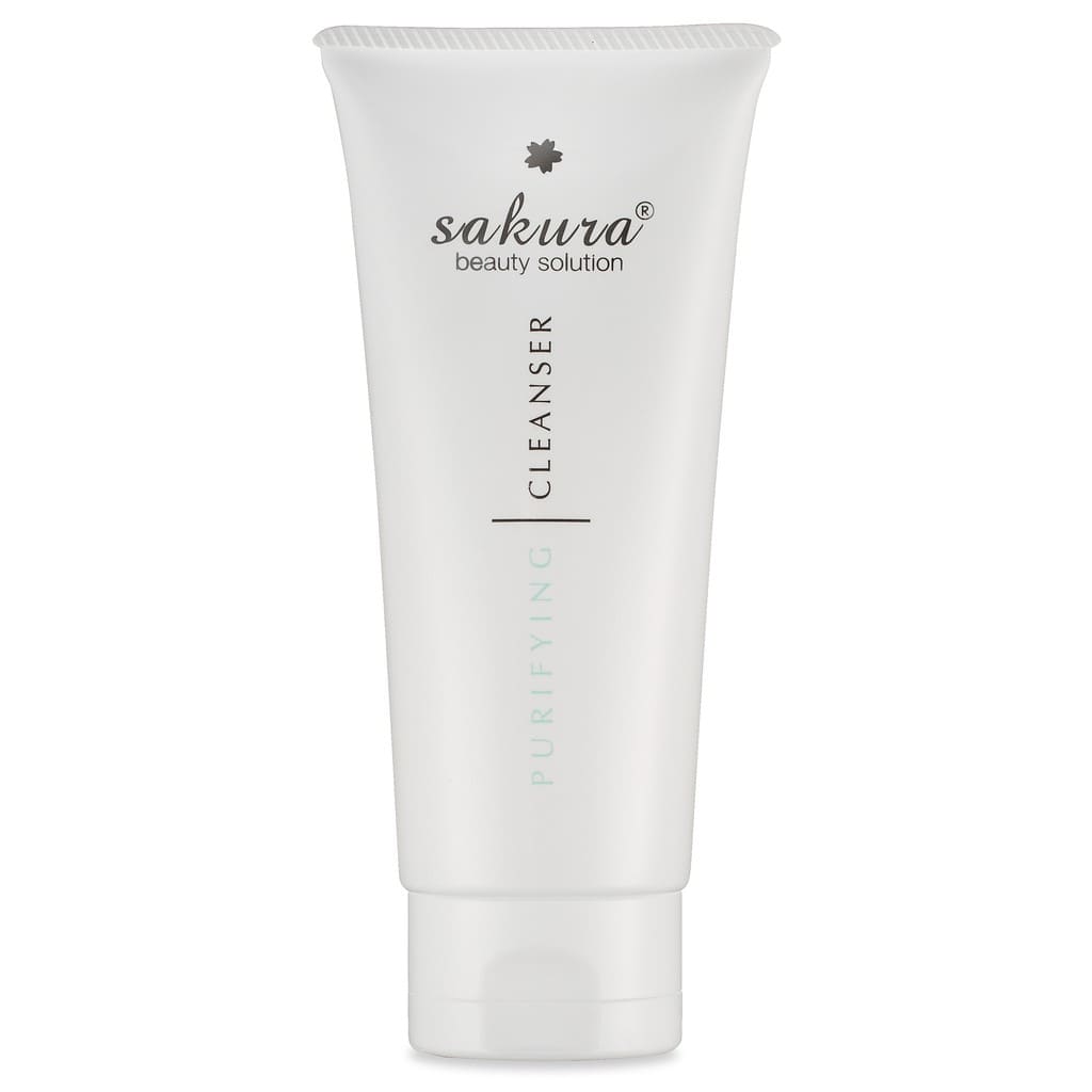 Sữa rửa mặt cho da nhờn mụn, giảm viêm, dưỡng ẩm chính hãng sakura 100ml - sakura purifying cleanser