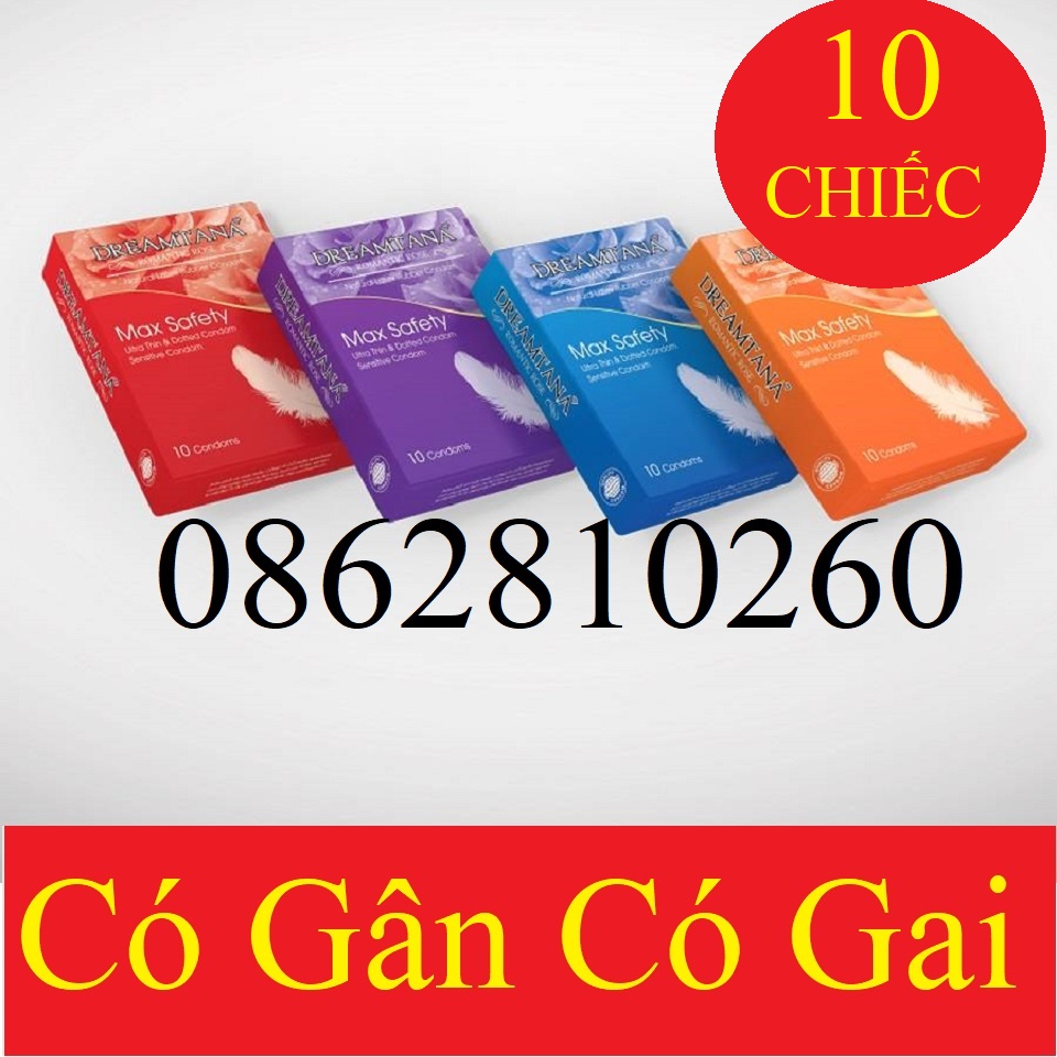 Bao cao su Dreamtana Siêu mỏng- Có gân và gai [tân á]