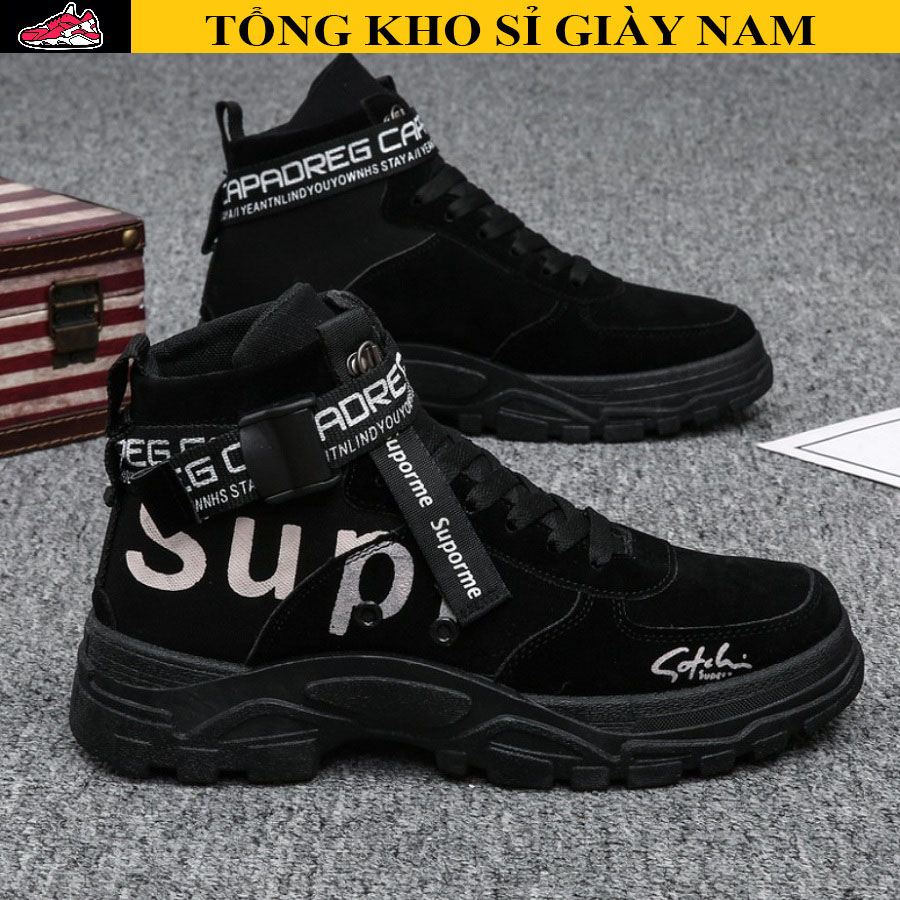 Giày cao cổ nam, giày neaker nam cổ cao thời trang chữ sup phong cách trẻ trung, thời trang SP - 375