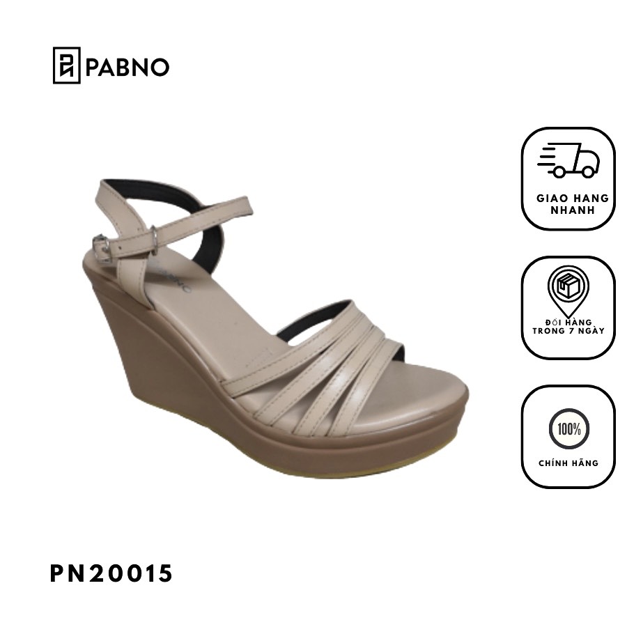 Giày sandal đế xuồng 4 quai PABNO PN20015