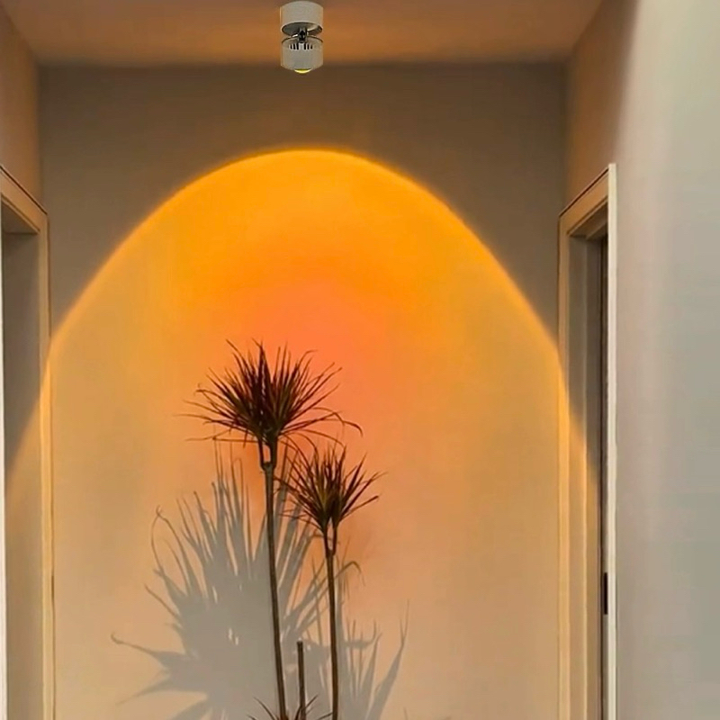 Đèn hoàng hôn đèn rọi chiếu tranh decor xoay 350 độ gắn trần gắn tường MOGEE MKF33