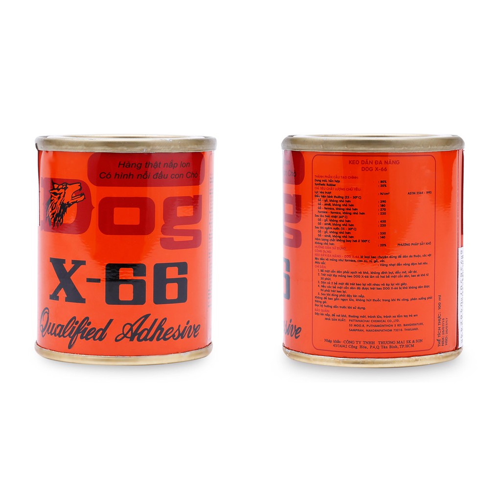 Keo con chó x-66 thái 100ml - 200ml