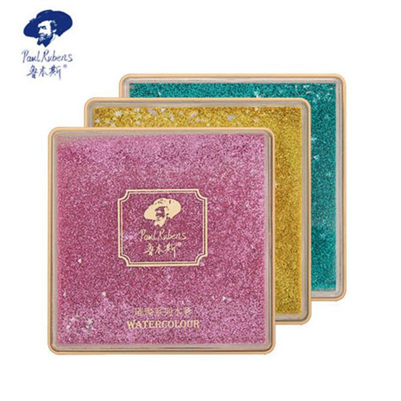 Màu nước Paul Rubens hộp lấp lánh 12 màu (Tặng cọ nước)-Dụng cụ vẽ Tâm Tâm