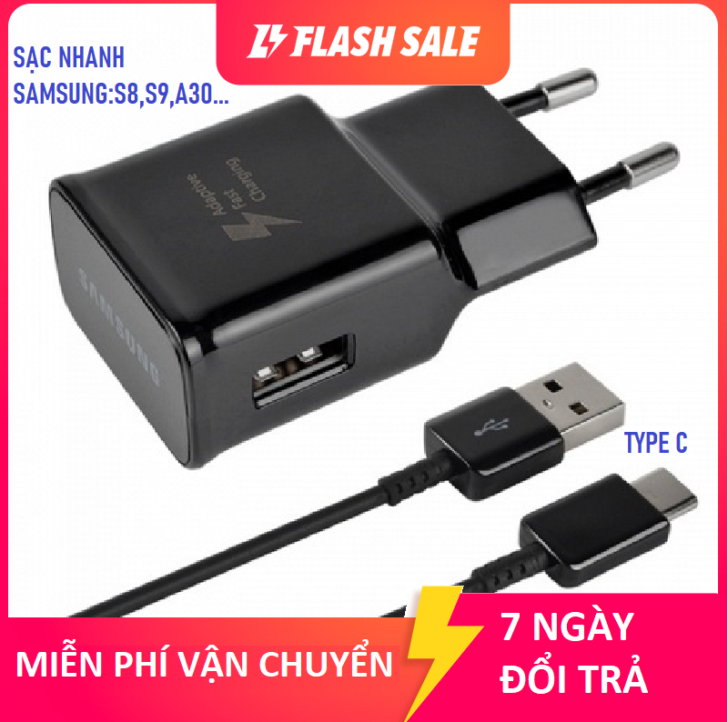 Bộ sạc nhanh samsung Type C A30 S8 S9 Note 8 Note 9 S10 Note 10  dành cho Samsung/Huawei/Honor/GL/Xiaomi – S10 TPYC+Charger