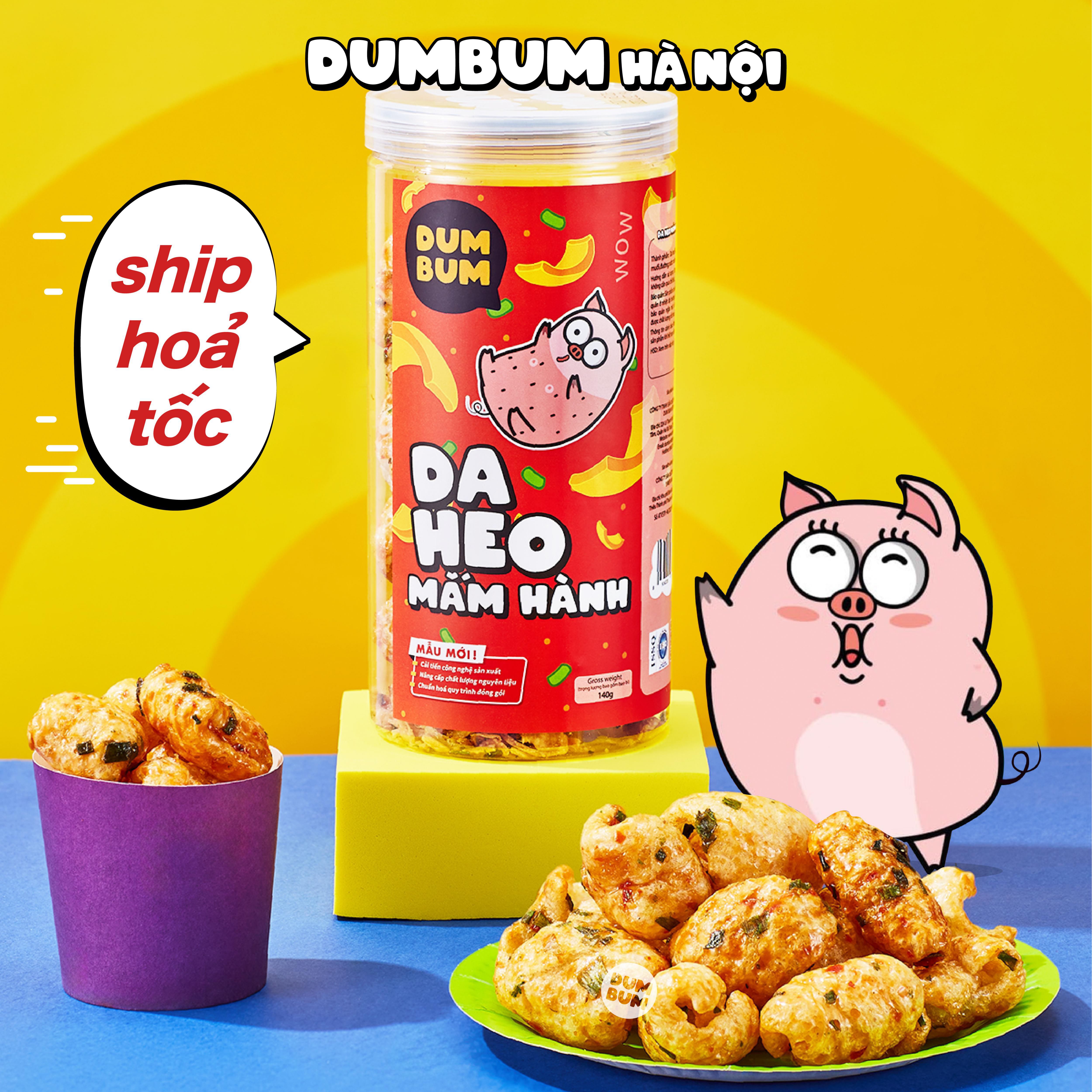Da heo mắm hành 140g DumBum đồ ăn vặt Hà Nội vừa ngon vừa rẻ