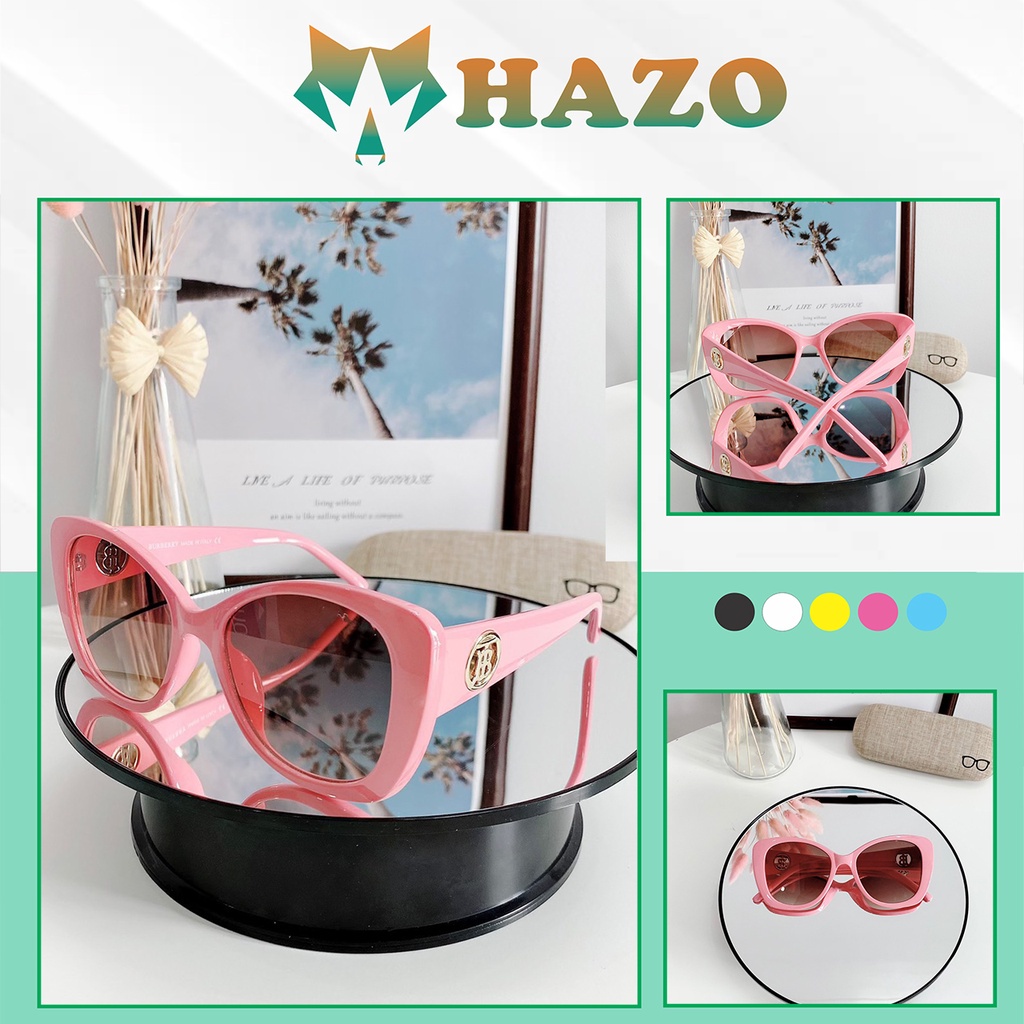 Mắt Kính Nữ Form Tròn Chữ B Thời Trang 4021 600 Phong Cách Hàn Quốc