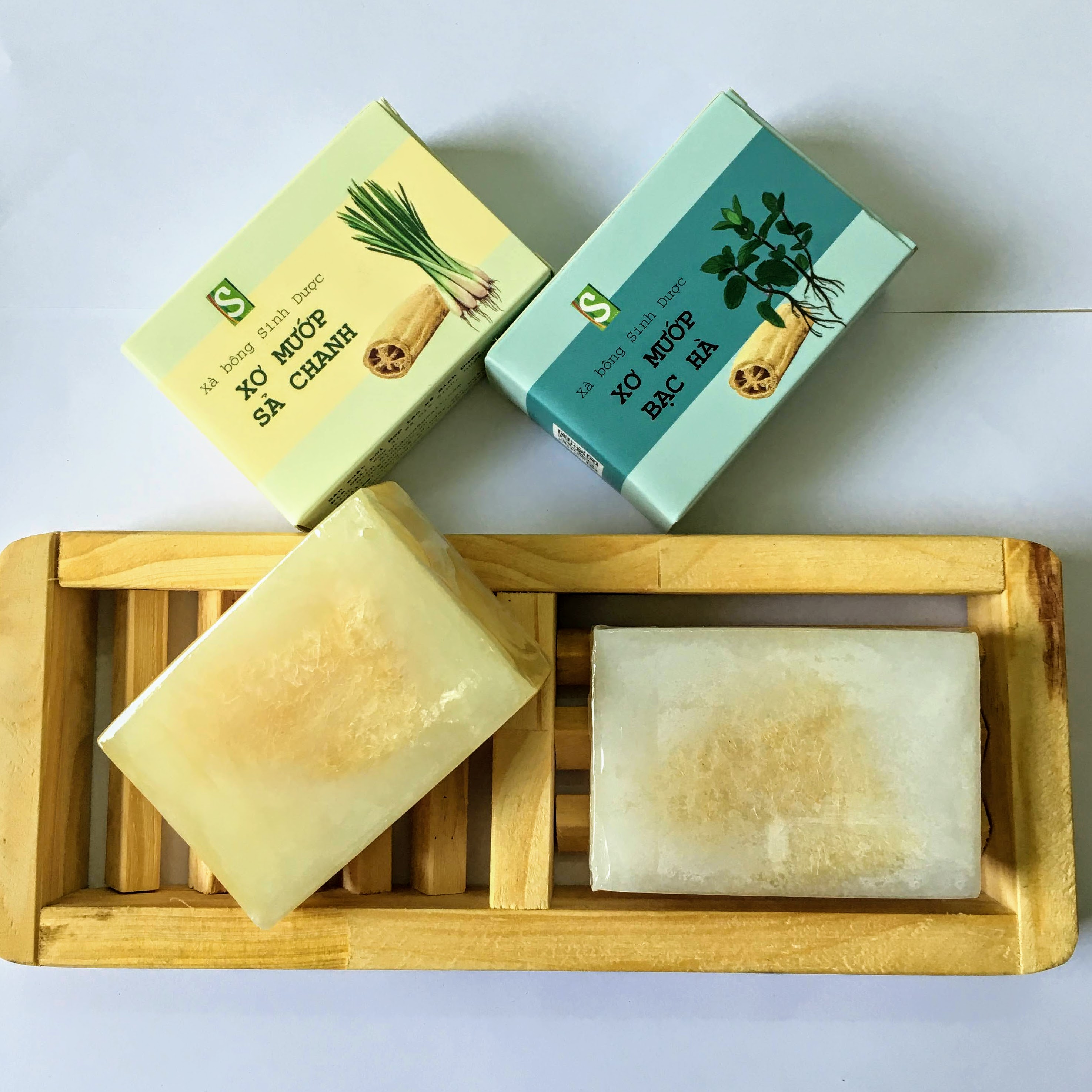 Xà phòng xơ mướp tự nhiên Sinh Dược 120g - Hợp tác xã Sinh Dược