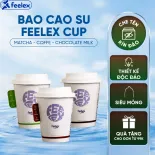 Bao Cao Su Feelex Cup Mỏng Dạng Cốc Độc Đáo Nhẹ, Nhiều Gel Bôi Trơn, Siêu Mỏng Ôm Sát Nhiều Hương Thơm Dễ Chịu - Hộp 10 BCS