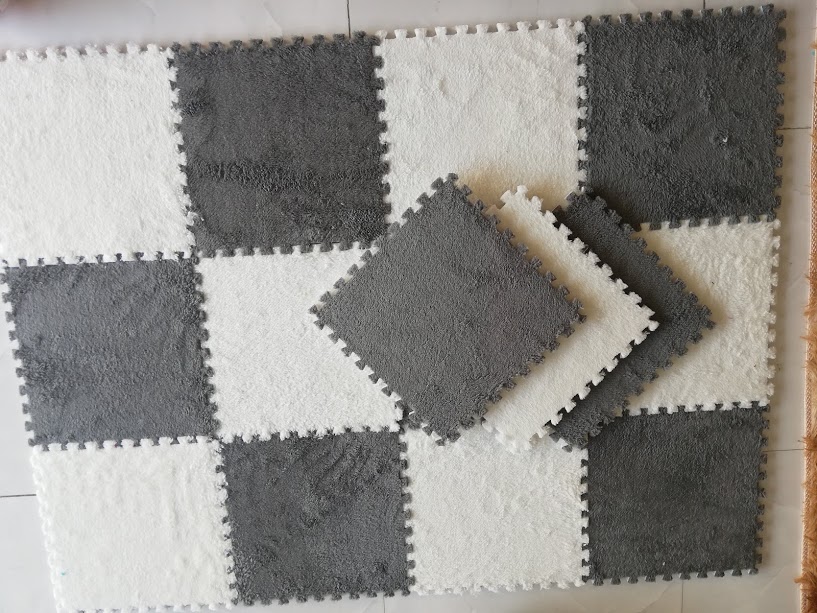 Bộ 12 tấm thảm xốp lông 30x30x1cm