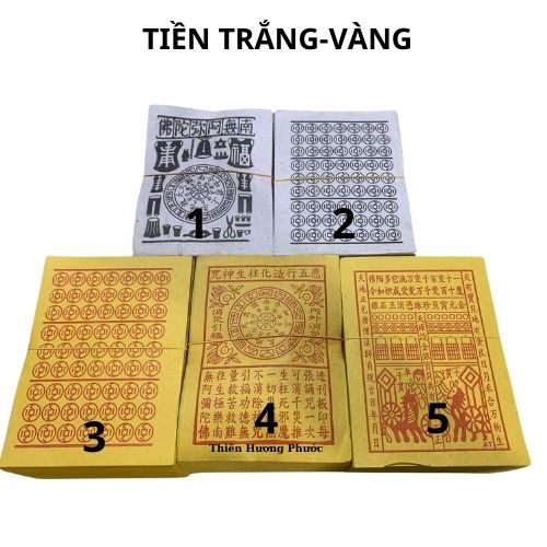 5 xấp tiền vàng mã mịn đẹp 500g