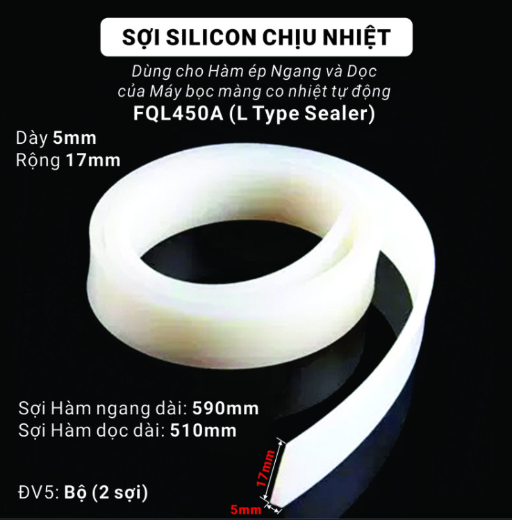 Dây Silicon chịu nhiệt cho máy cắt rút màng co tự động - Propack