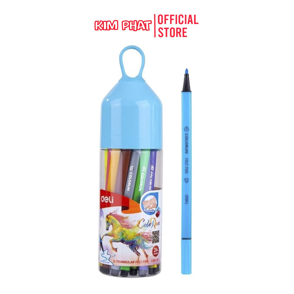 Bút Màu Nước, Bút Dạ Màu 12/18 Màu Deli | Lazada.Vn