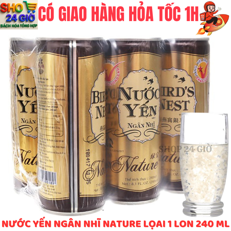 Nước Yến Nature Loại 1 - Lốc 6 Lon