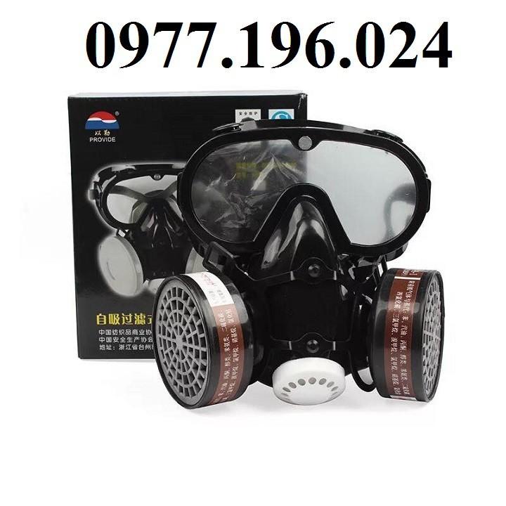Mặt nạ phòng độc , phòng khói khí độc có liền kính chống hóa chất có lõi than hoạt tính cao cấp