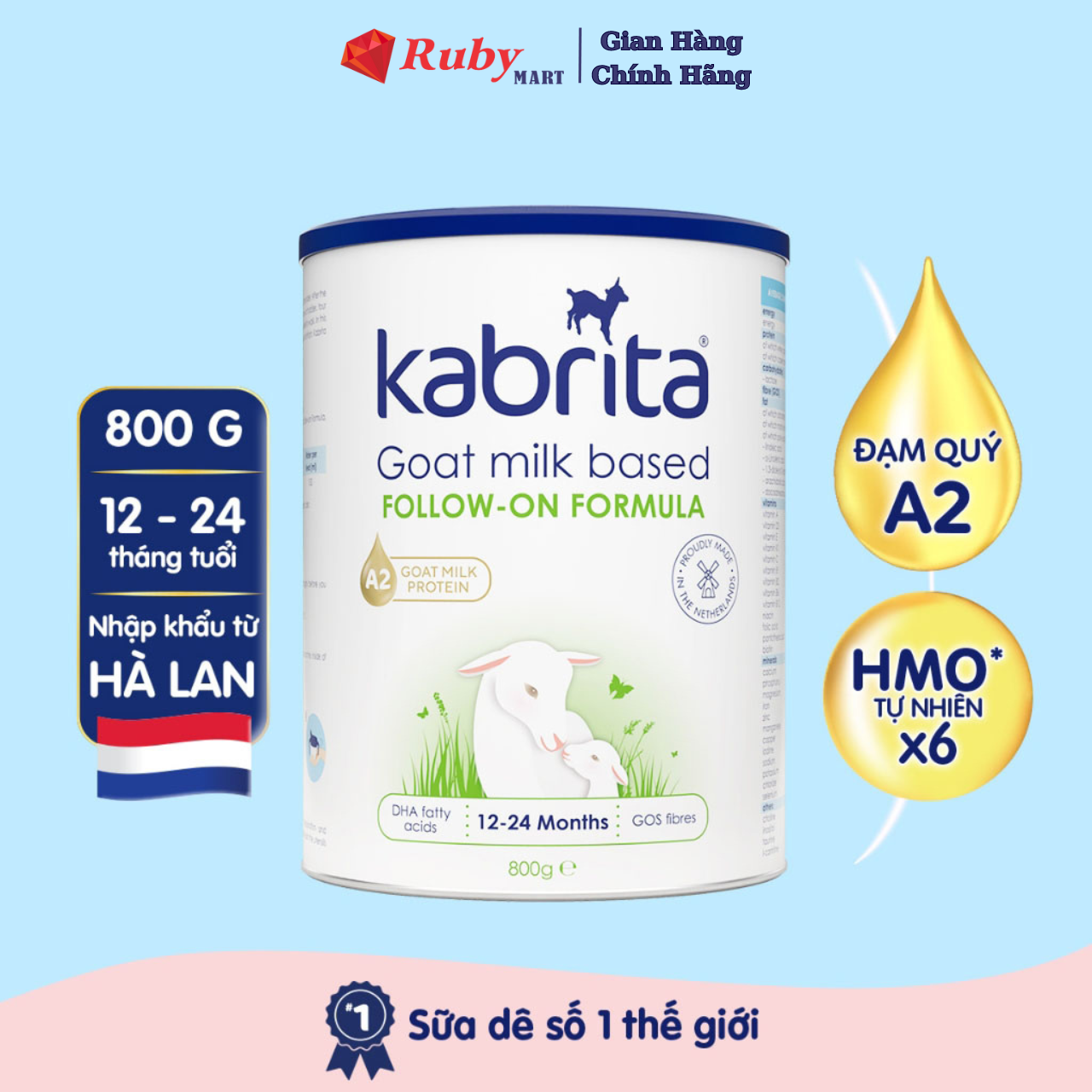 Sữa dê kabrita số 2 800g