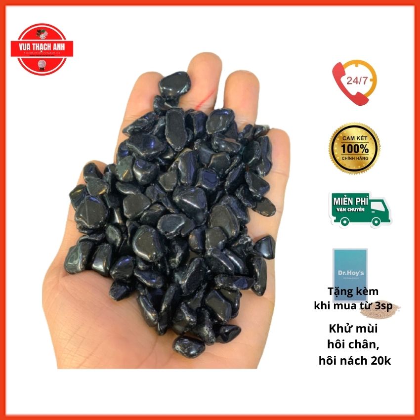 [FREESHIP + QUÀ 20K] Đá thạch anh vụn đen tự nhiên phong thủy - VUA ĐÁ THẠCH ANH - {HÀNG TỰ NHIÊN} giá gốc, rải nền nhà, trang trí phong thủy, chơi hồ cá, chậu kiểng,.. 1kg
