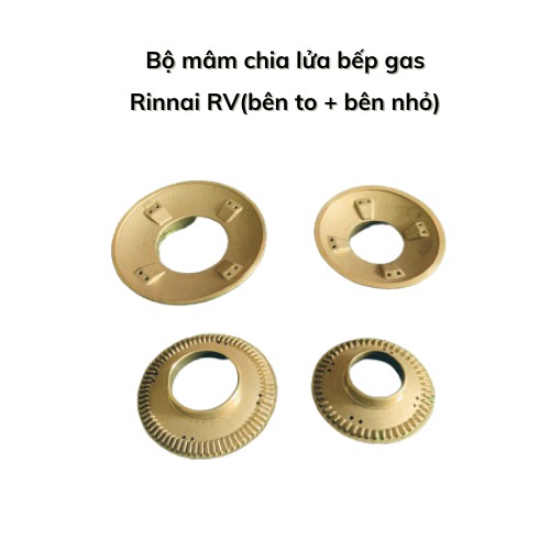Bộ mâm chia lửa bếp gas rinnai rv-365, 460, 660, 367, 375, 377, 577, 770, 870, 970