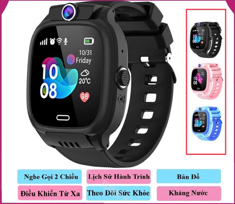 Đồng hồ thông minh trẻ em y36 gọi video bản 2023 hỗ trợ kháng nước, định vị. lắp sim nghe gọi, chụp ảnh, độ bền cao