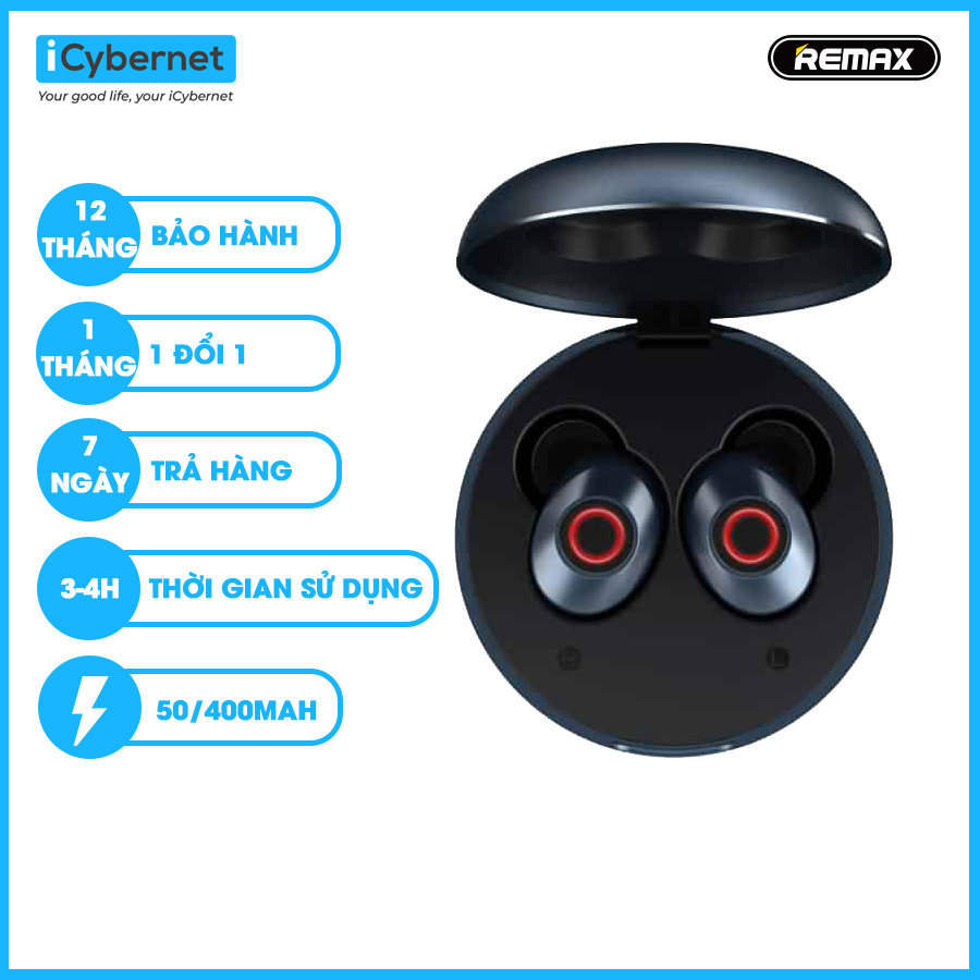 Tai nghe True Wireless Remax TWS8 - Hàng chính hãng