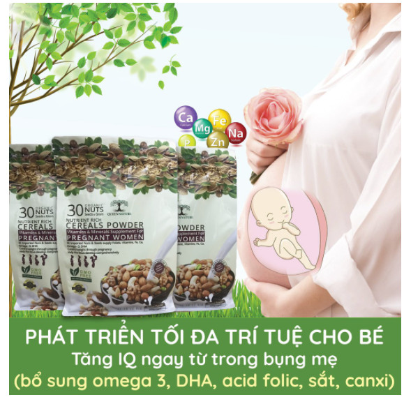 Ngũ Cốc Bà Bầu Siêu Dinh Dưỡng Queen  Nature  BỊCH 800Gr