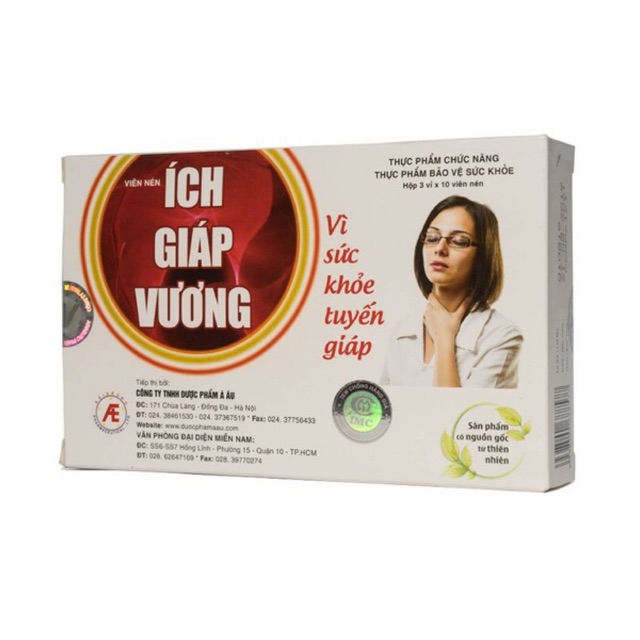 Ích giáp Vương - Vì sức khoẻ tuyến giáp - 30 viên