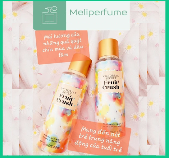 [HCM]Xịt thơm toàn thân body mist mùi Fruit Crush hương trái cây ngọt ngào 250ml