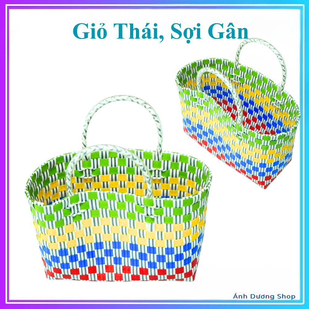 [Hàng Thái] Túi Xách Đan Thủ Công Dây Gân Thái, Bền Đẹp Đủ Size Lựa Chọn