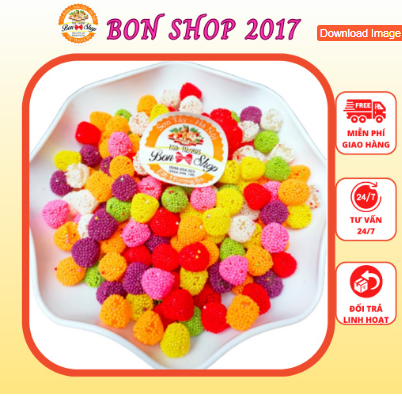 2 HỘP 500G KẸO DẺO TRÁI CÂY MÂM XÔI