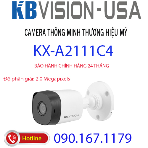 HCMCamera 4 in 1 hồng ngoại 2.0 Megapixel KBVISION KX-A2111C4
