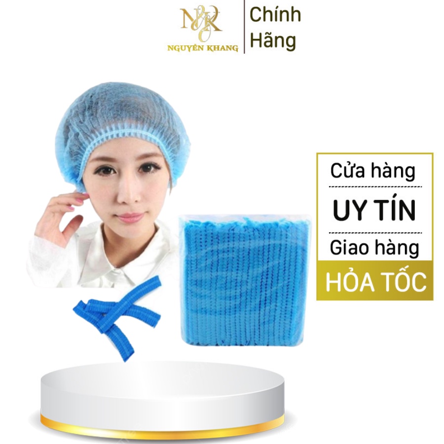 Chụp tóc y tế , mũ chùm đầu - 100 chiếc