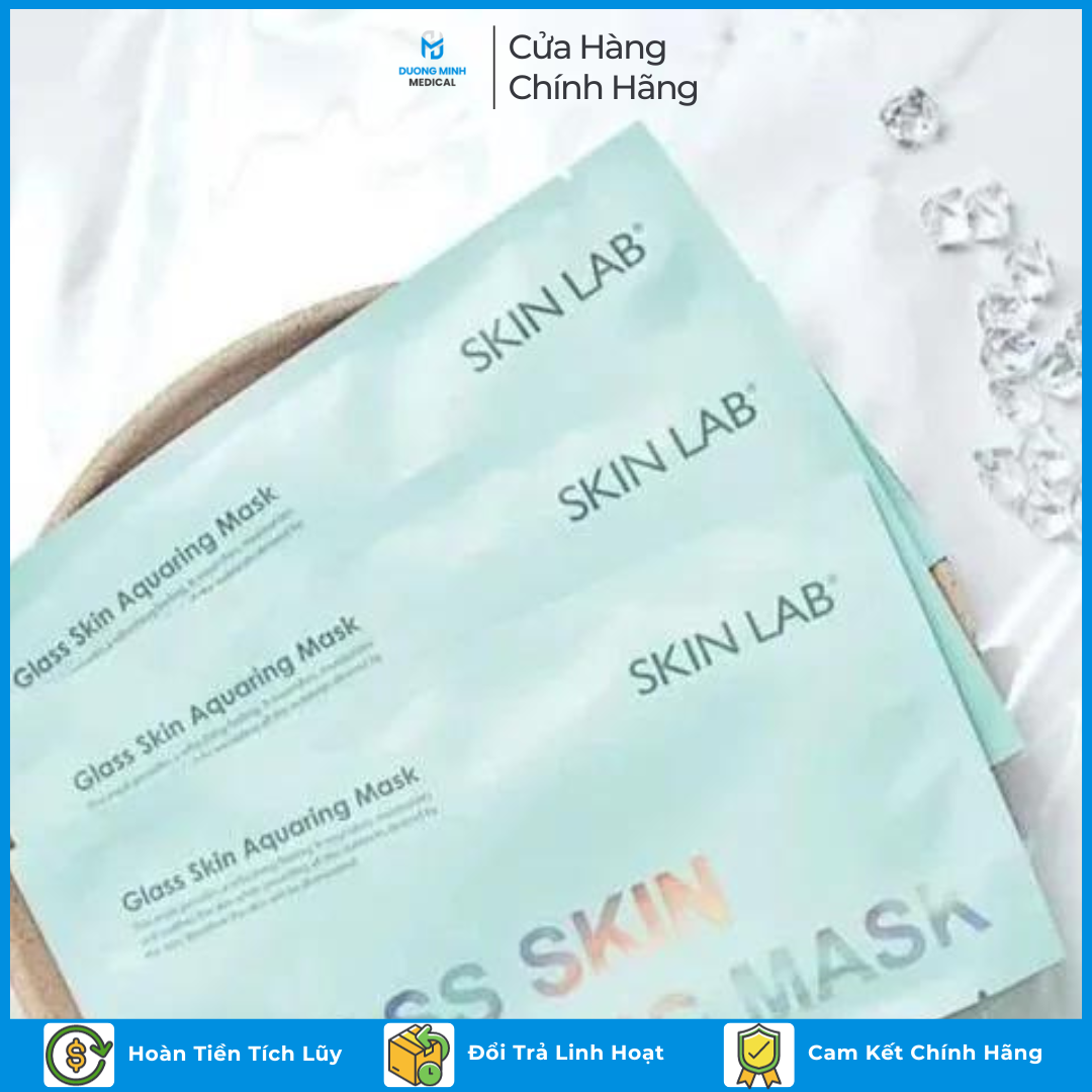 Mặt nạ mask skinlab glass skin cấp ẩm căng bóng da aquaring mask