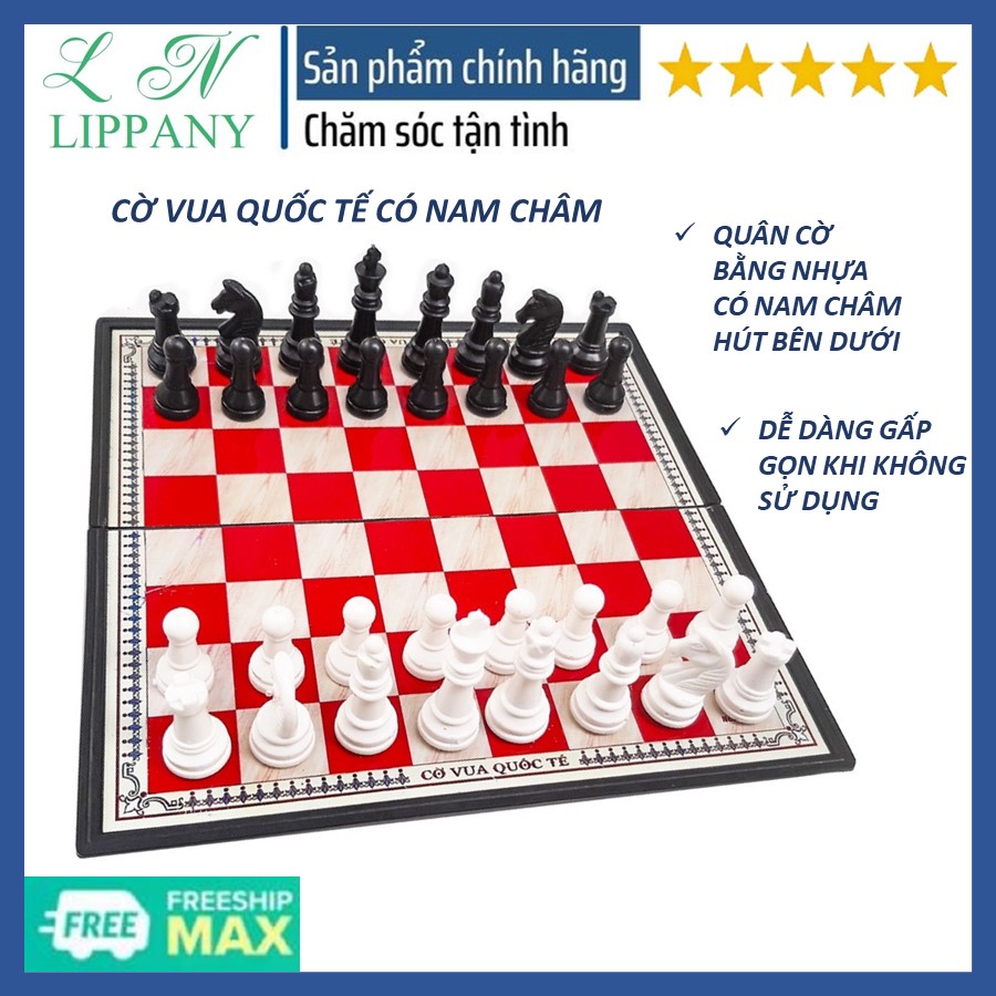 Bộ cờ vua nam châm cao cấp cho trẻ em - bộ cờ vua quốc tế nam châm kích thước 36x36 cm