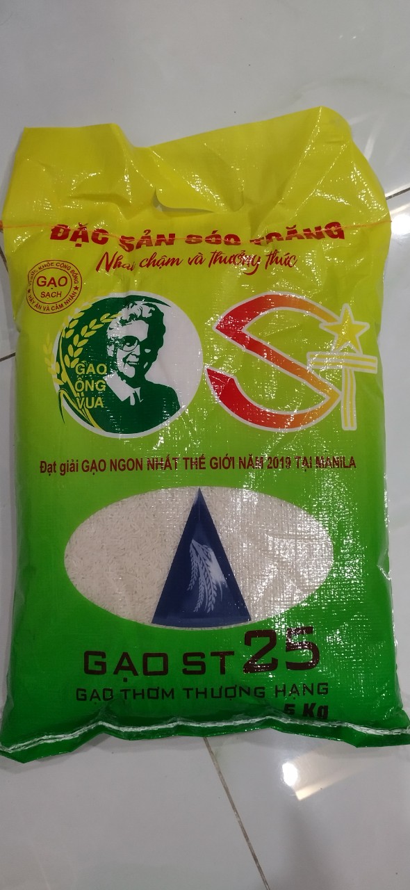 Gạo st25 loại 1 - gạo sạch đặc sản của sóc trăng