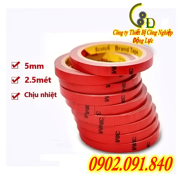 băng dính 2 mặt ✴️CAO CẤP✴️ Băng keo ( băng dán ) 2 mặt siêu chắc chịu nhiệt 2 cuộn 5x2.5m