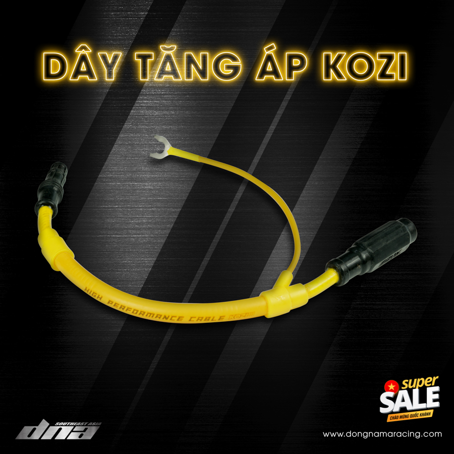 Dây tăng áp KOZI dẫn điện siêu ổn định từ mobin tới bugi thông dụng cho mọi dòng xe xăng cơ và FI
