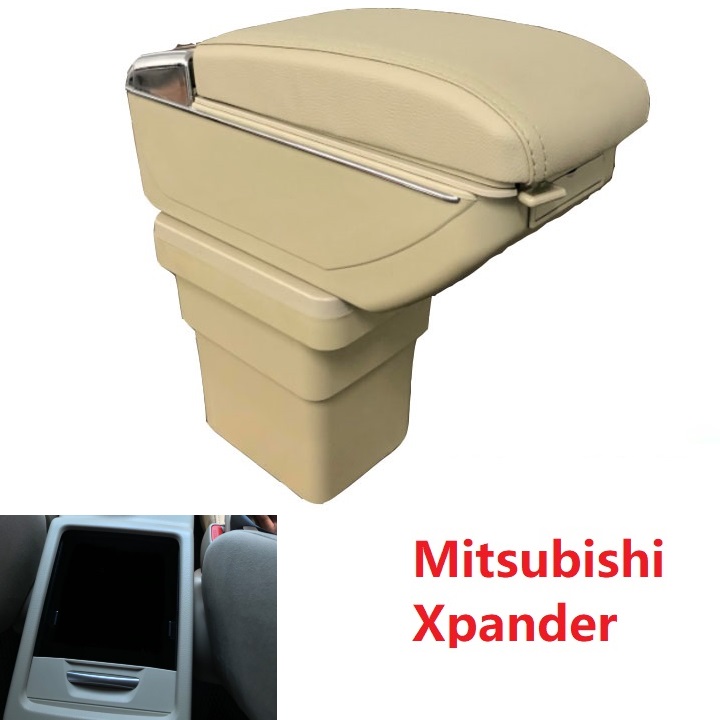 Hộp tỳ tay xe hơi cao cấp Mitsubishi Xpander cắm cốc không cần khoan vít