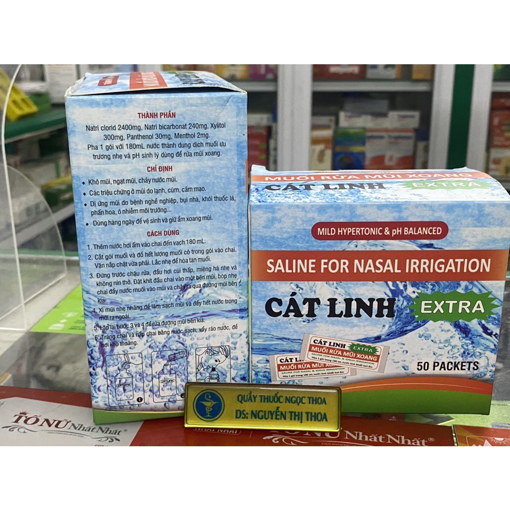 Muối rửa mũi xoang Cát Linh