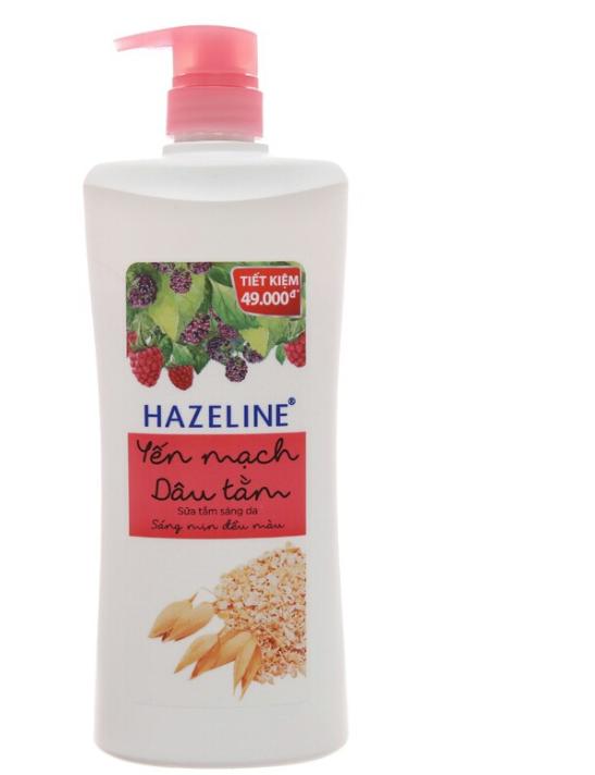 Sữa Tắm Hazelin Yến Mạch Dâu Tằm Chai 900ml
