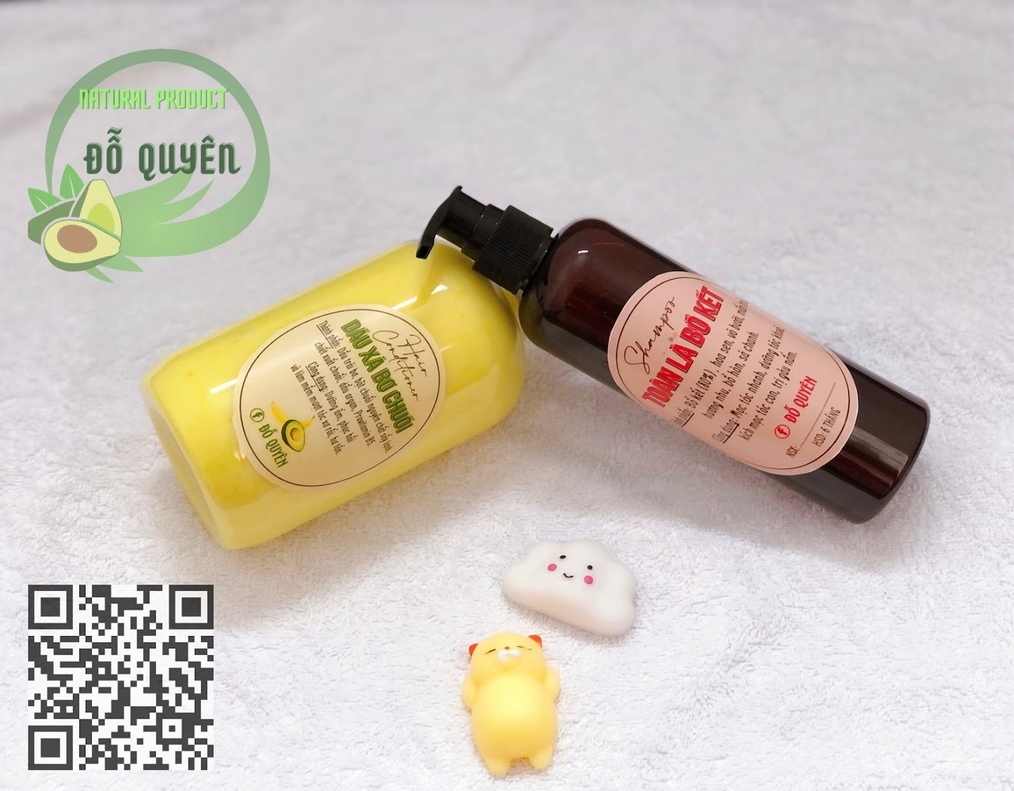 [HCM]Combo Dầu Gội Bồ Kết Hoa Sen Và Dầu Xả Bơ Chuối