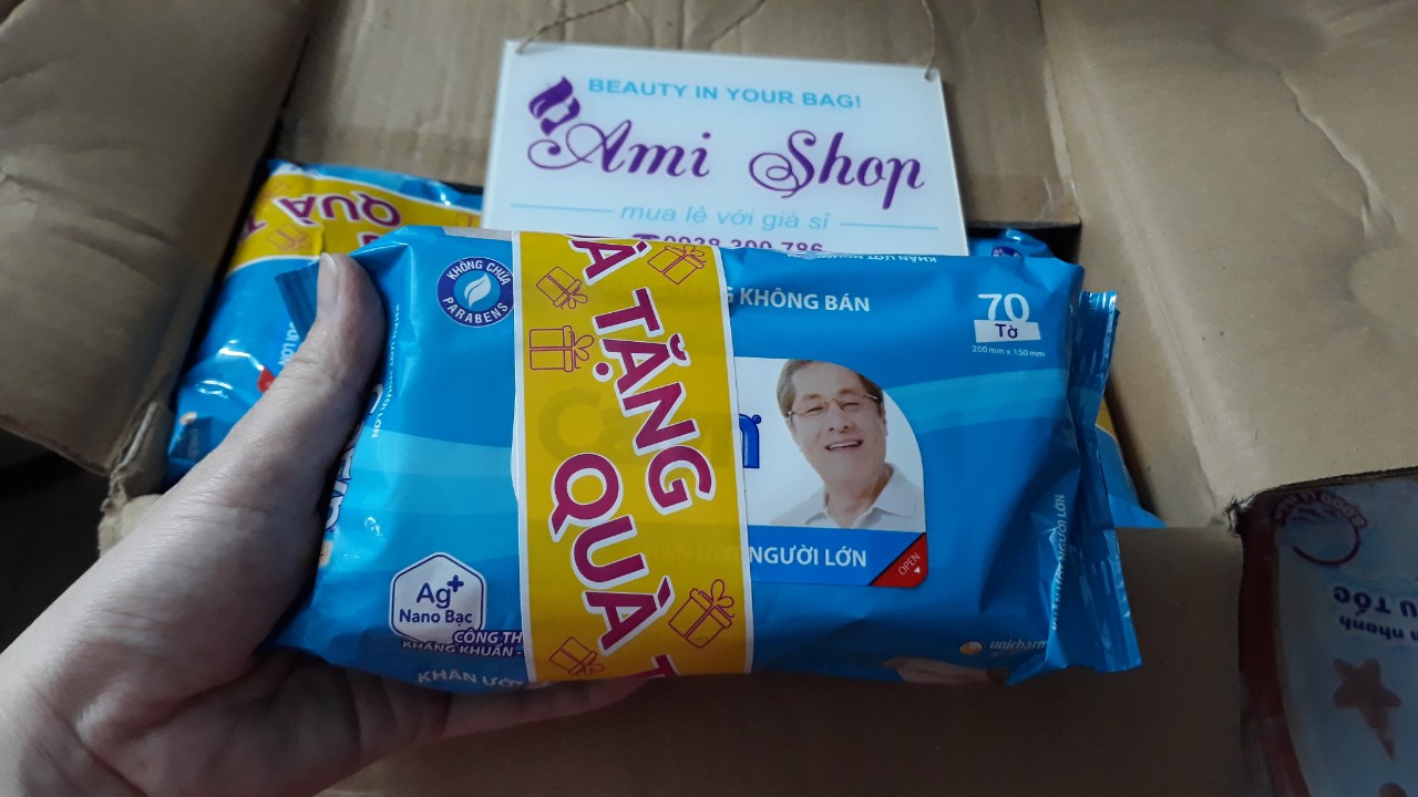 Khăn ướt Caryn 100 tờ-hàng khuyến mãi