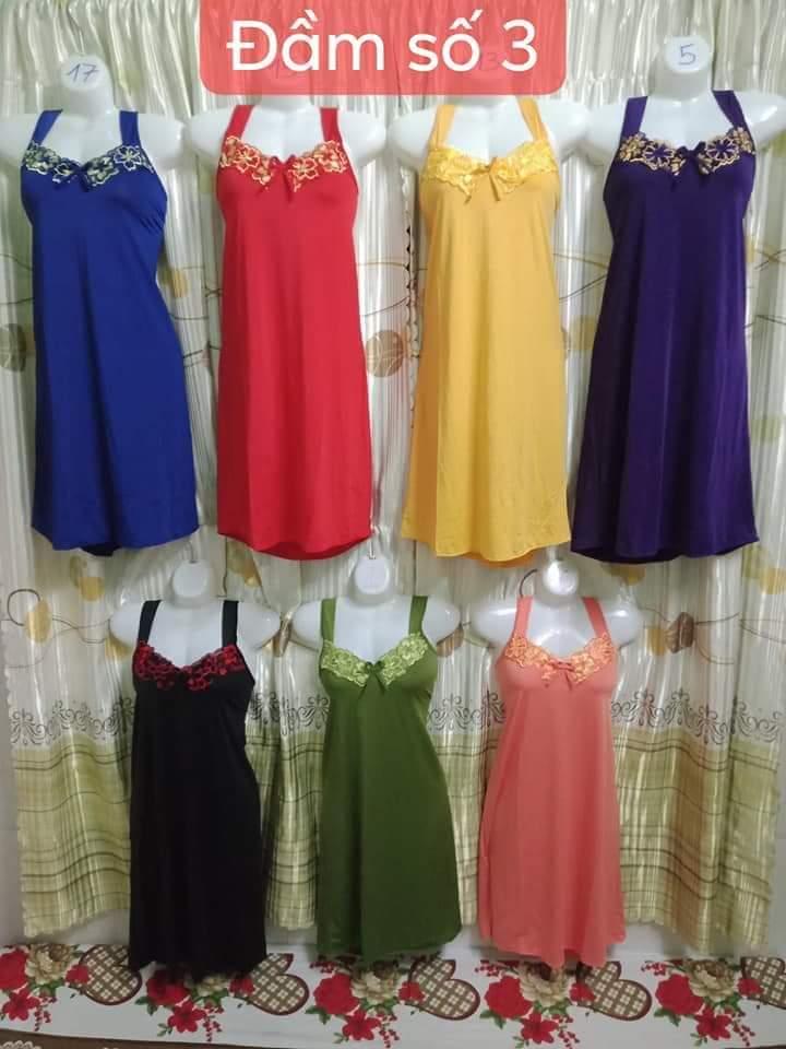 Combo 2 váy thun lanh bận ngủ cho nữ