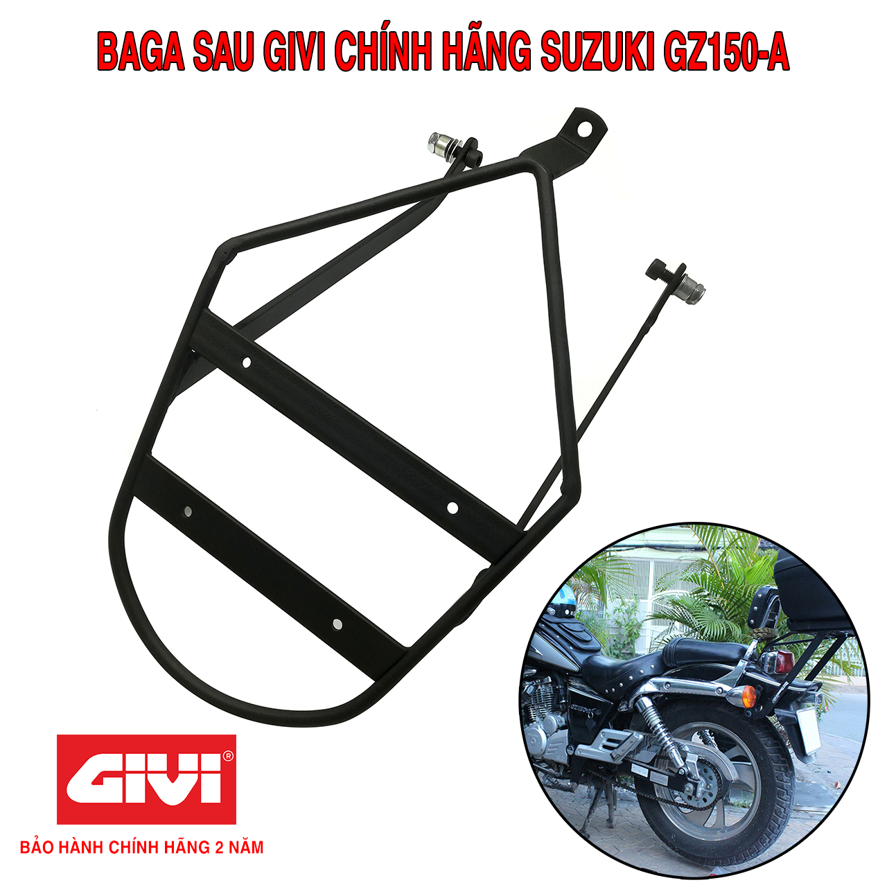 Baga Sau Givi GZ150-A Chịu Lực Cao Chính Hãng - Bảo Hành 2 Năm