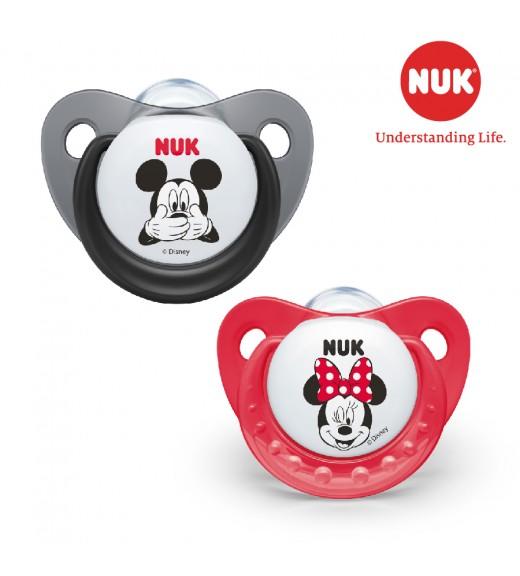 Bộ 2 ti giả nuk sleeptime silicone 6 - 18m