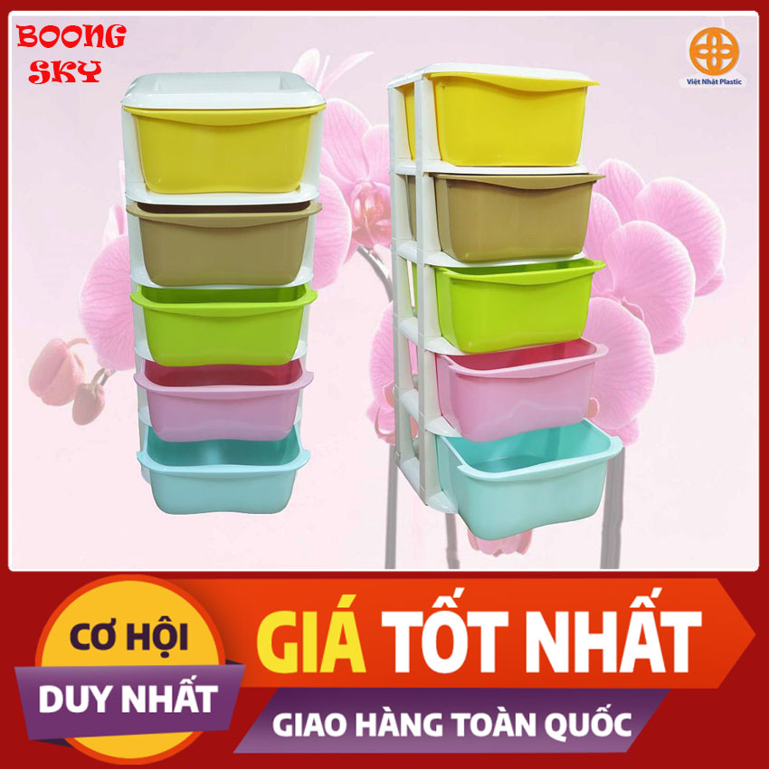 TỦ NHỰA 5 TẦNG - TỦ ĐA SẮC-tủ nhựa có bánh xe-tủ bánh xe-tủ quần áo-tủ đựng đò có bánh xe -đồ gia dụng nhỏ-đồ nội thất-sản phẩm cho bé và mẹ-sản phẩm có thể xếp chồng-nhiều màu sắc-di chuyển dễ dàng.BOONG SKY