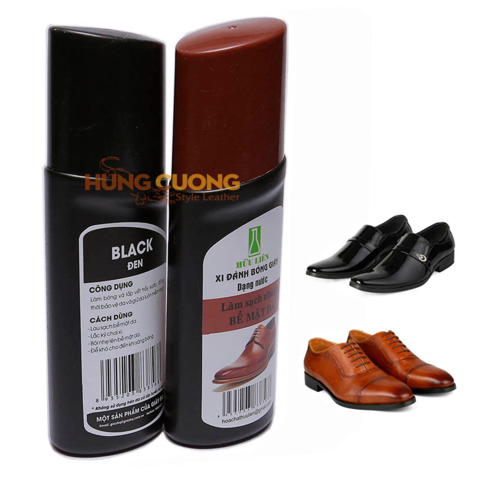 Combo 2 Chai Xi Nước Đánh Bóng Giày (Đen, Nâu)