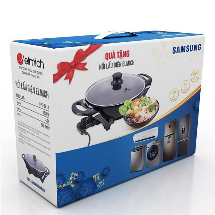 Nồi Lẩu Điện Đa Năng 30cm Elmich EPE-3612