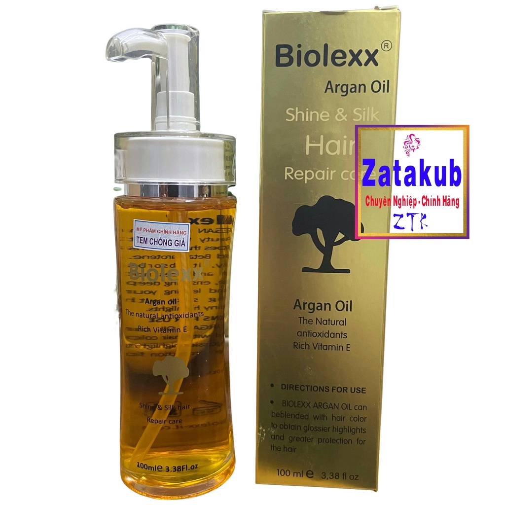 ✅✅tinh dầu dưỡng tóc cao cấp biolexx argan oil 100ml