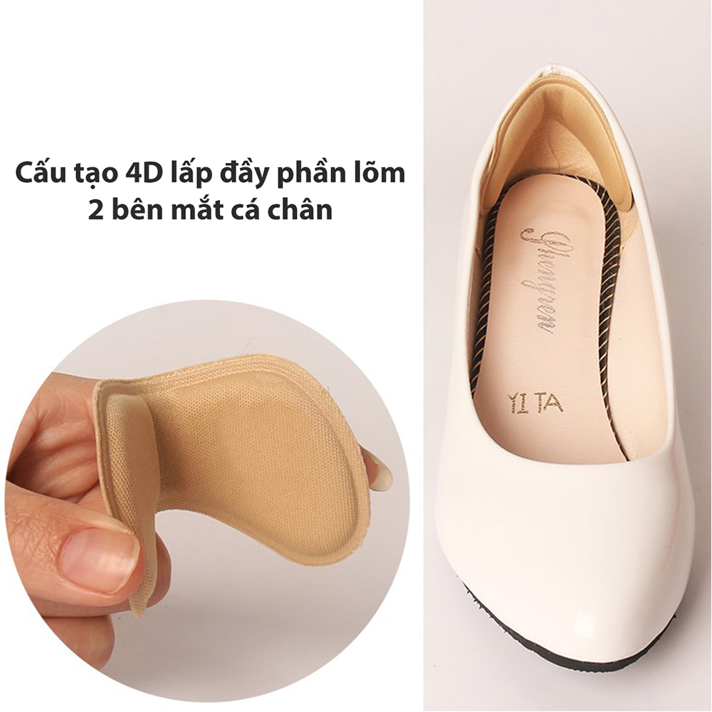 Miếng lót gót giày 4D siêu êm, siêu bền, chống trượt khi di chuyển - Lót giày giá sỉ Belimart _PK54